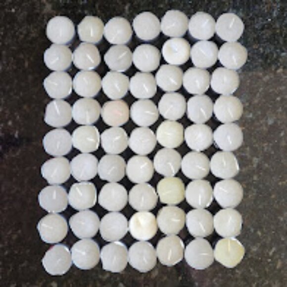 Source Unknown Other - 63 White Unscented Tealight Candles - Bulk Lot